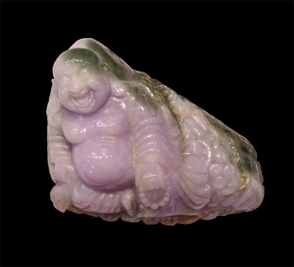 SOLD: Exquisitely  Exuberant PHRA SANG KRA JAI (Happy Buddha,) Leaning on Bag