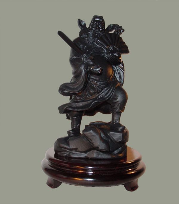 Vengeful QUAN OH (God of Justice) Brandishing His Sword & Fan