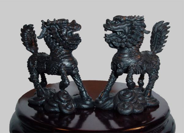 Stunning Pair of Chinese Unicorn