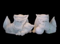 Enchangingly Vicious Pair of Chinese Guardian Lions (Fu Dogs)