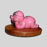 Whimsical Pig Sits With Chin On His Hands